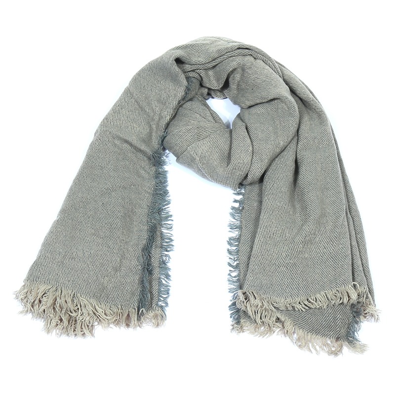 Ongekend De gemêleerde sjaal grijs is heerlijk zacht en warm | Sjaalskopen.nl HW-46