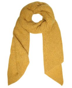 Gebreide-sjaal-geel-zachte-sjaal