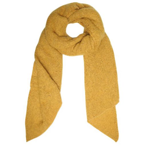 Gebreide-sjaal-geel-zachte-sjaal